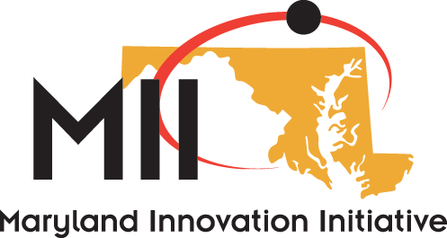 Maryland Innovation Initiative logo with Maryland silhouette and orange arc