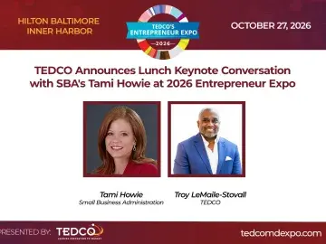 TEDCO keynote promo: Tami H. and Troy LeMaile-Stovall headshots, Oct 27, 2026