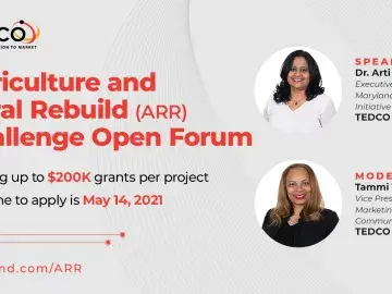 TEDCO Ag and Rural Rebuild (ARR) Challenge Open Forum