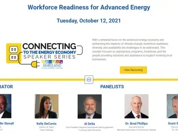 Workforce Readiness for Advanced Energy