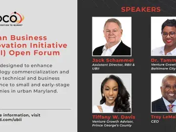 TEDCO's Urban Business Innovation Initiative Open Forum