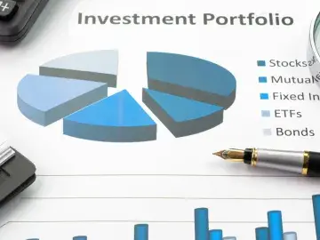 Investment Portfolio stock image