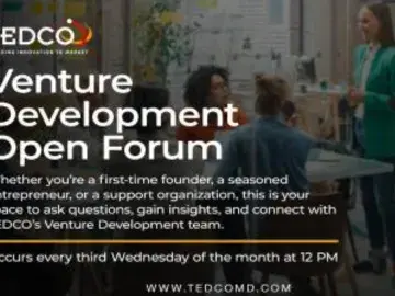 TEDCO’s Venture Development Open Forum